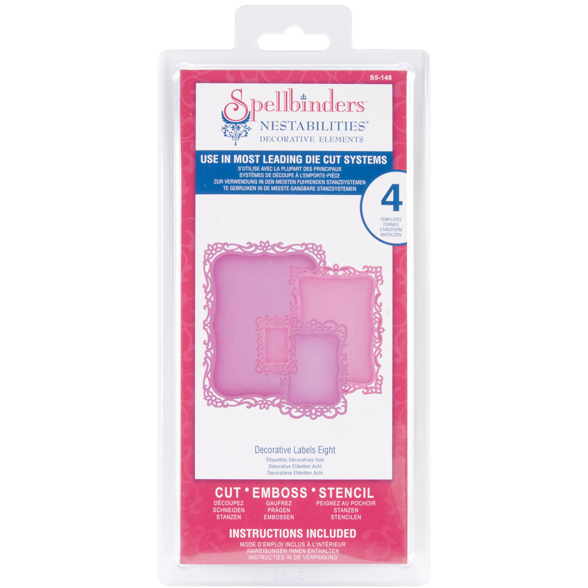 Spellbinders Nestabilities Decorative Elements Dies - Decorative Labels 8