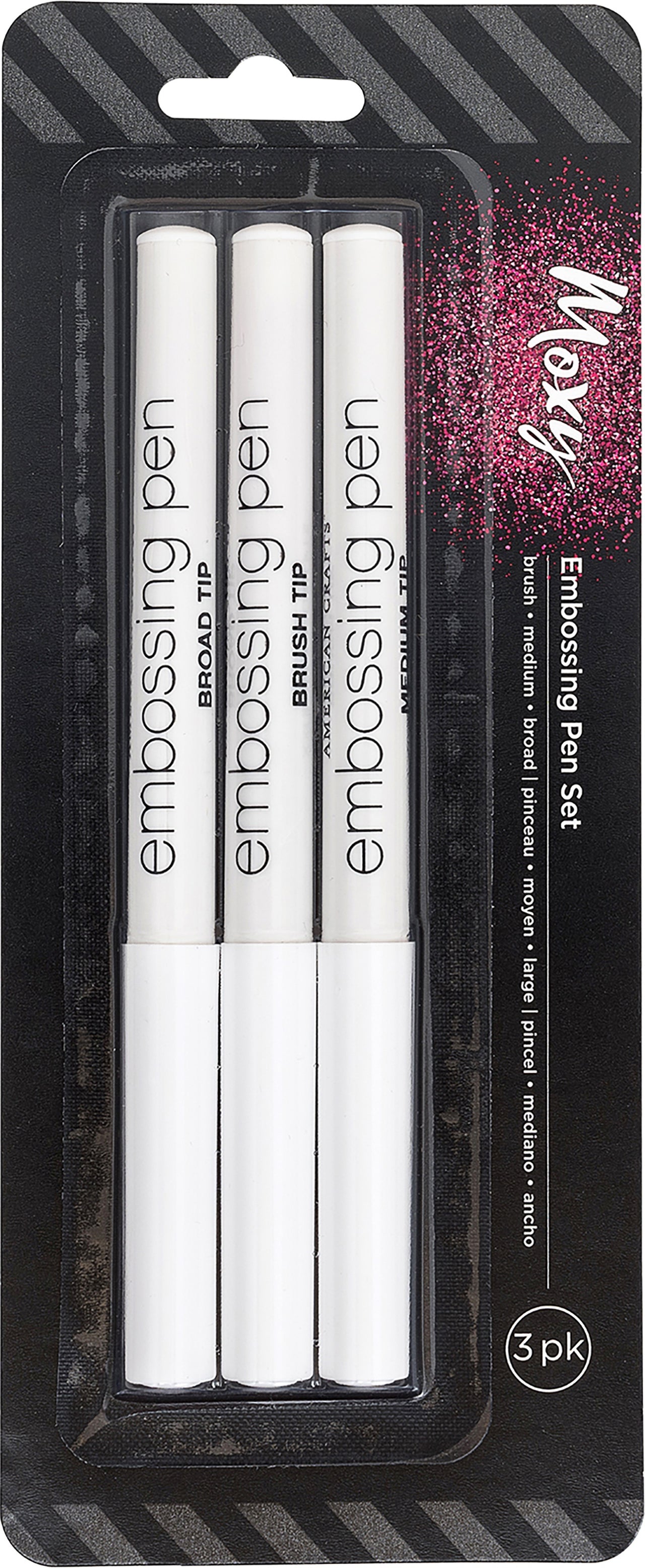 American Crafts Moxy Embossing Pens 3/Pkg - 345010