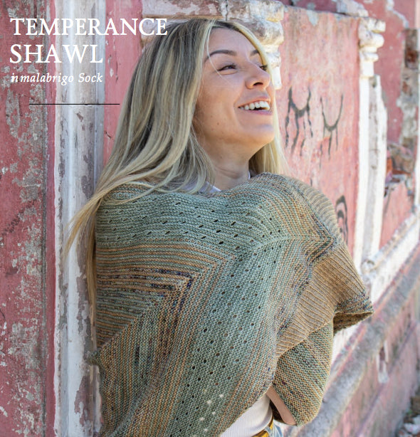 Temperance Shawl by Malabrigo - Malabrigo Sock 3 Ball Colour Pack