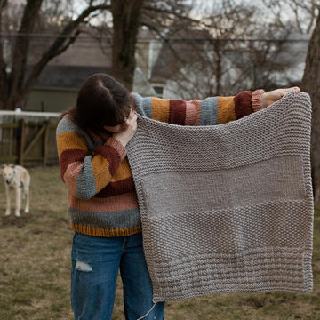 Learn to Knit Blanket