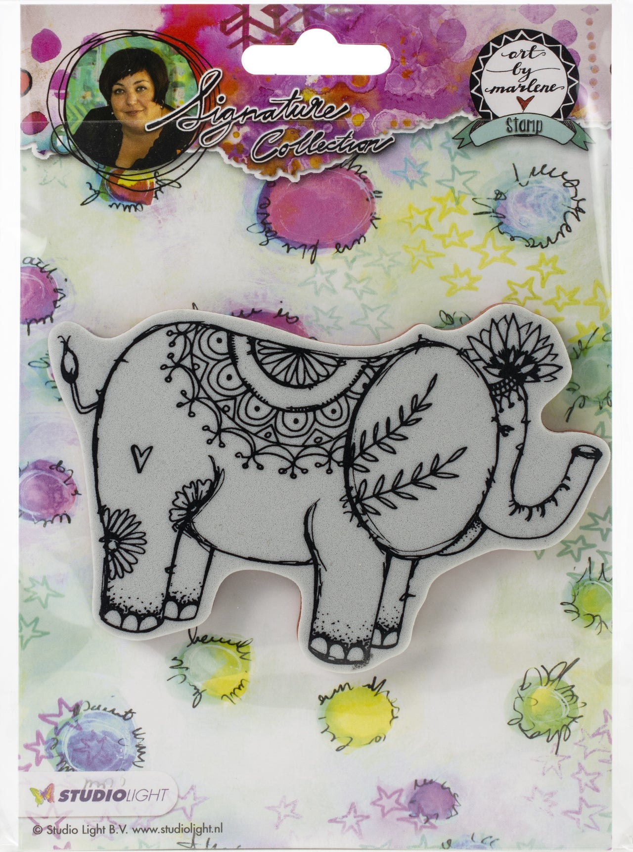 Studio Light Art By Marlene 2.0 Animals Cling Stamp - Elephant