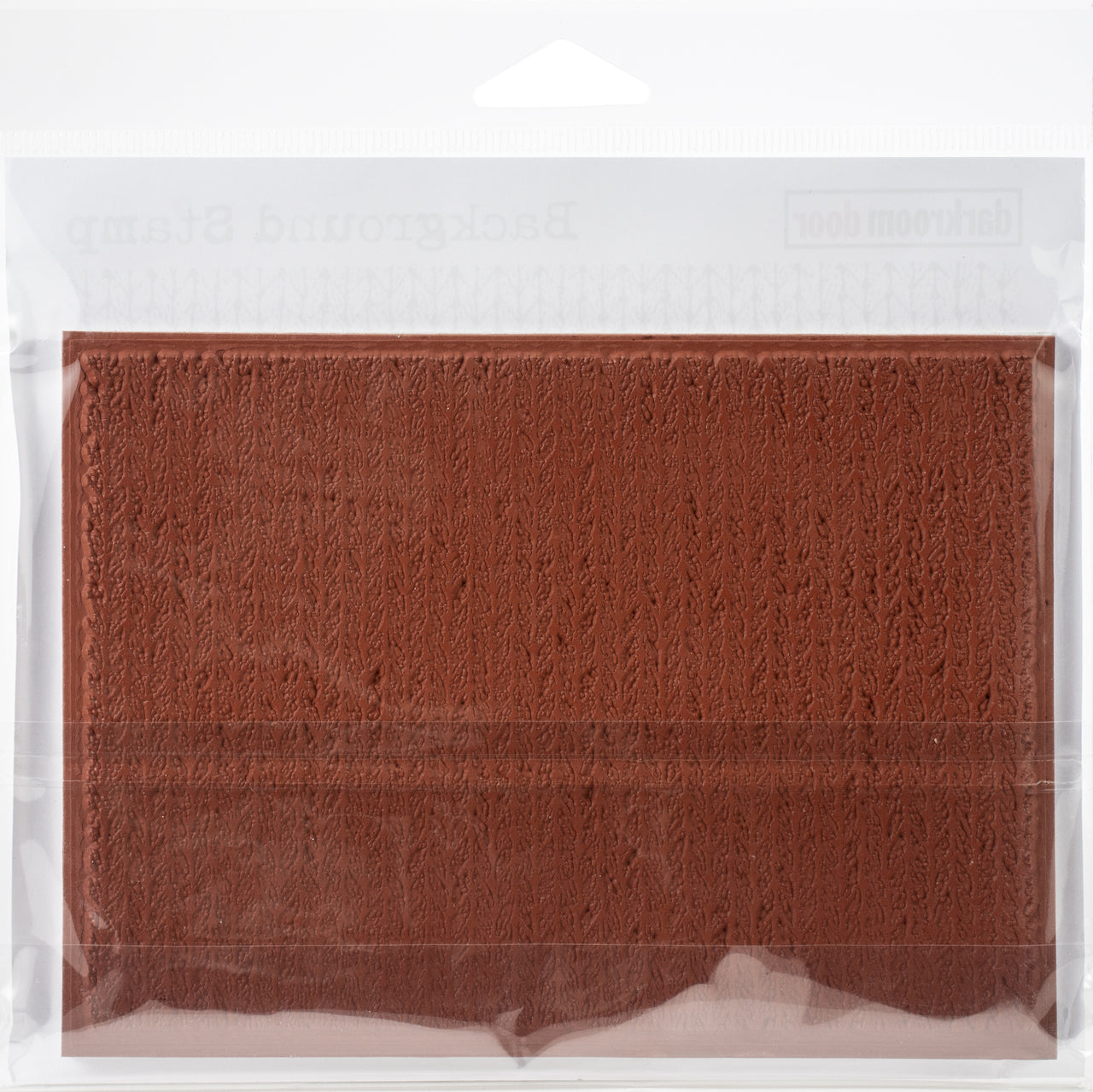 Darkroom Door Background Cling Stamp 4.3"X6.1" - Knitting