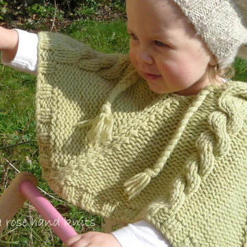Baby 'Cabled Poncho'