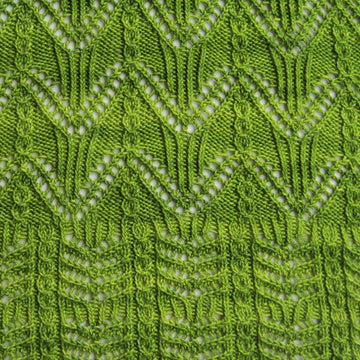 Ton Lace and Mock Cable Shawl