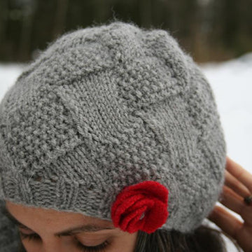Entrelac Winter Hat