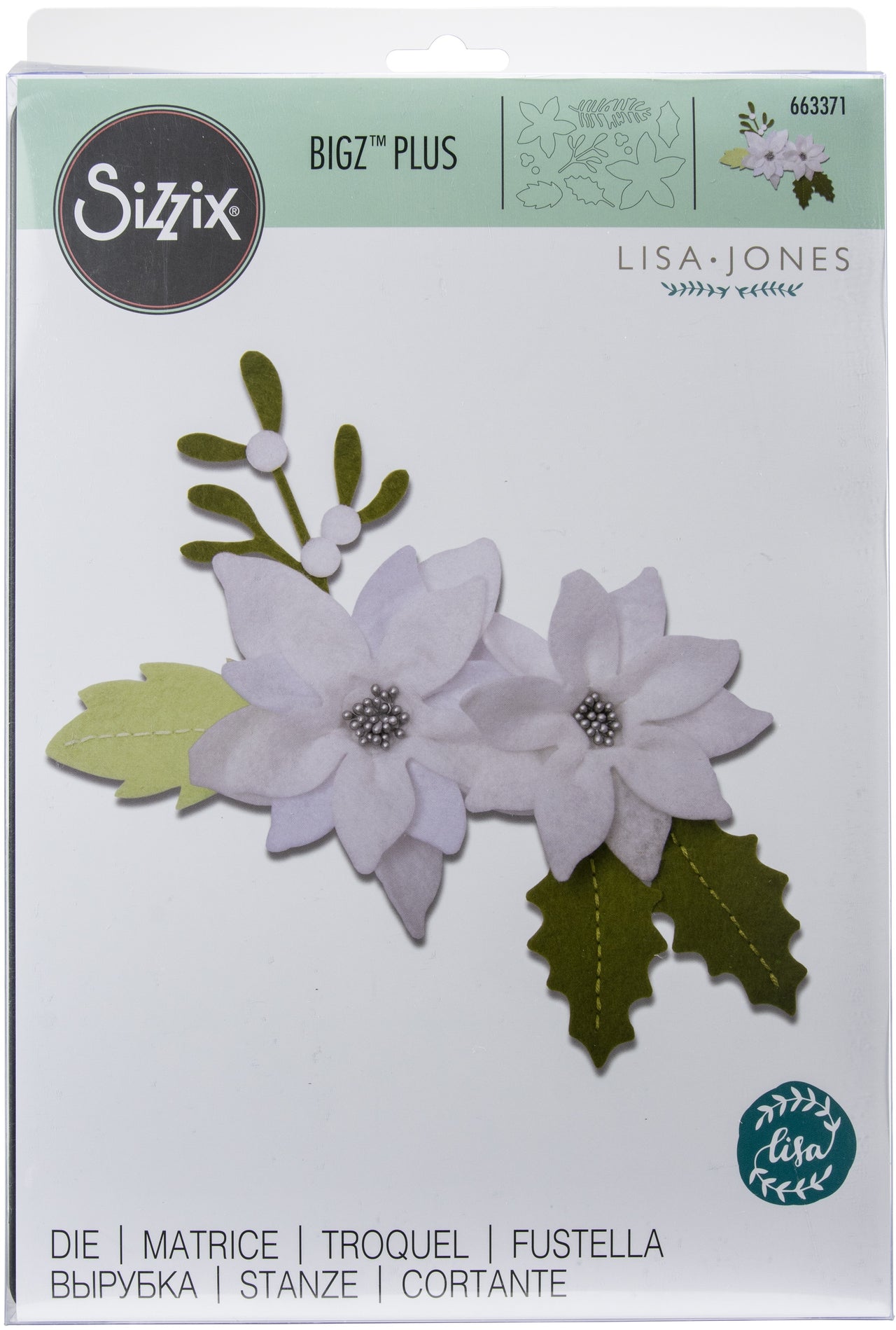 Sizzix Bigz Plus Die By Lisa Jones - Christmas Foliage
