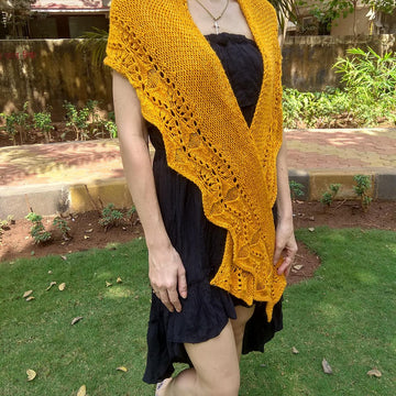 Golden Ginkgo Shawl