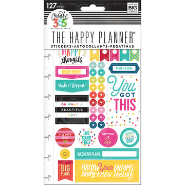 The Happy Planner Stickers 5/Sheets - Happy Brights - Classic
