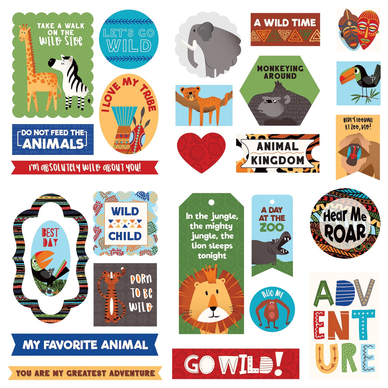 Photoplay Paper A Walk On The Wild Side Ephemera Cardstock Die-Cuts - 626117