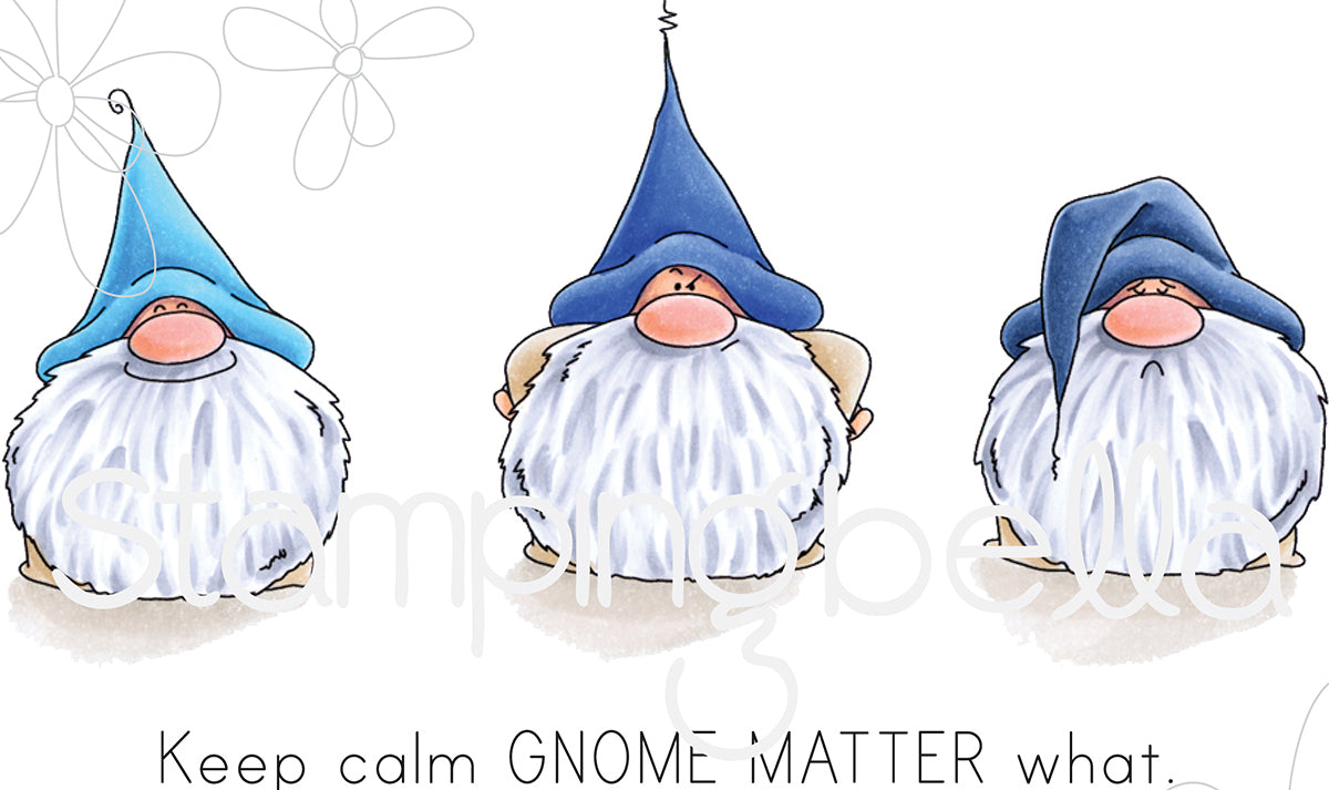 Stamping Bella Cling Stamps - Gnomes Have Feelings Too