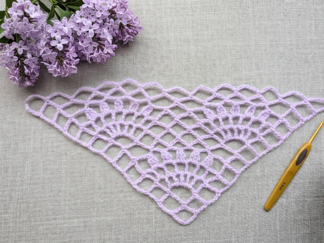 Crochet Bandana/Shawl Pattern/Chart #14