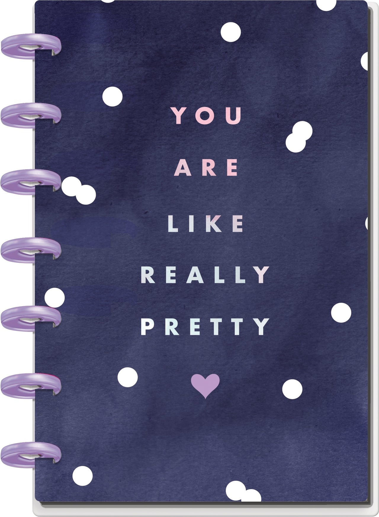 Happy Planner Mini Notebook W/60 Sheets - Glam Girl- Dot Lined Paper