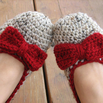 Adult Slippers with Bow