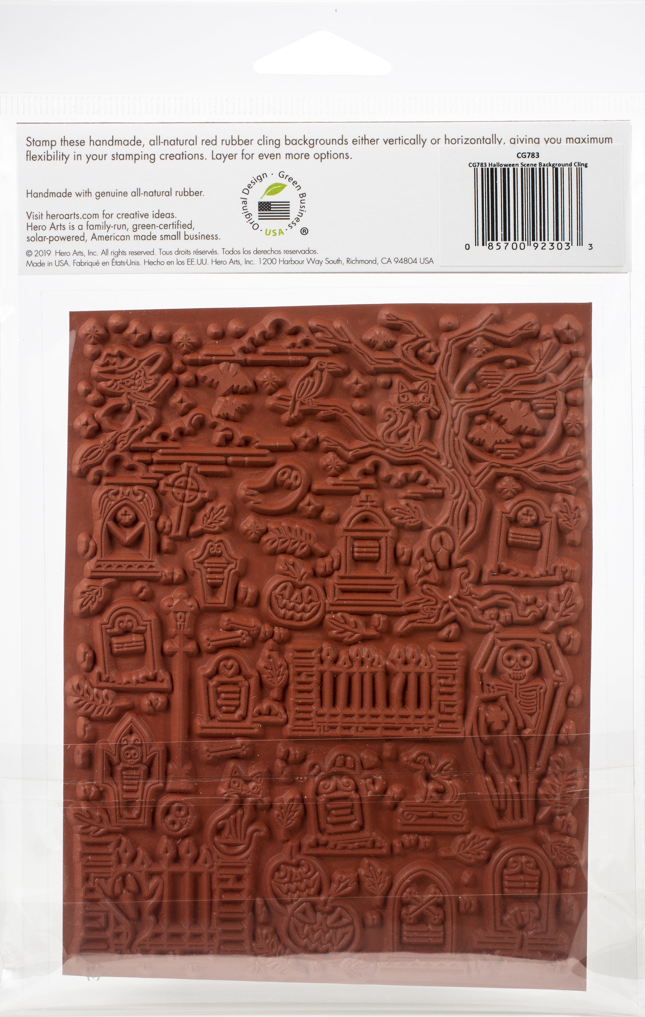 Hero Arts Cling Stamps 4.5"X5.75" - Halloween Scene Background