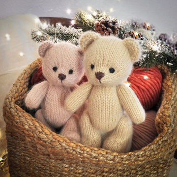 Teddy Bear knitting pattern, Back & Forth Pattern