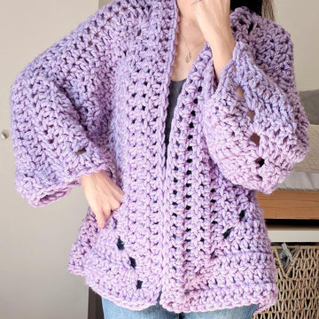 Super Chunky Hexagon Cardigan