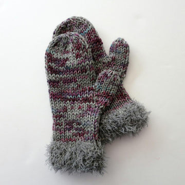 Fur Trimmed Mittens Extra Warm