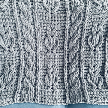 Cable Owls Blanket
