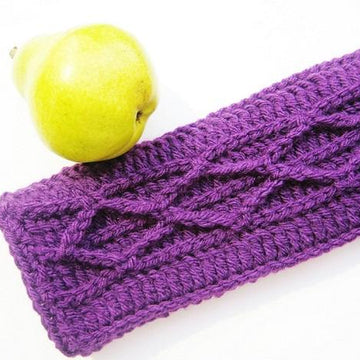 Adeline Fingerless Mittens with Faux Cables