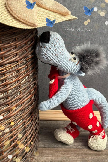 Wolf knitting pattern