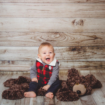 Faux Bear Skin Nursery Rug
