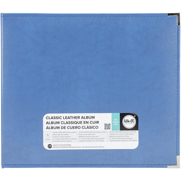 We R Memory Keepers We R Classic Leather D-Ring Album 12"X12" - Country Blue