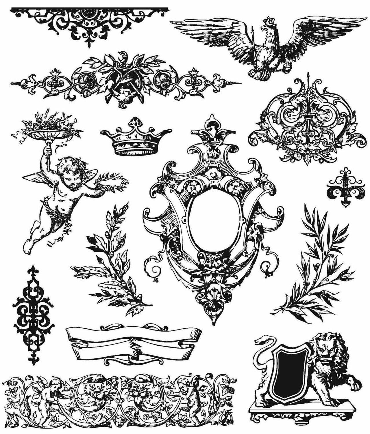 Stampers Anonymous Tim Holtz Cling Stamps 7"X8.5" - Urban Elements