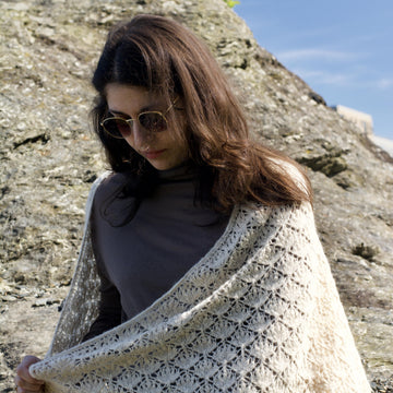 Cotton Grass shawl