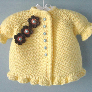 Knitting PATTERN Baby Girl Cardigan Natalie