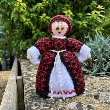 Katherine of Aragon Tudor Doll Knitting Pattern - Toy Knitting Pattern