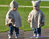 Vanilla Cloud Poncho and Hat Set