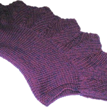 Purple Rotlaub Leaf Collar Shrug