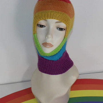 Rainbow 4Ply Balaclava Circular