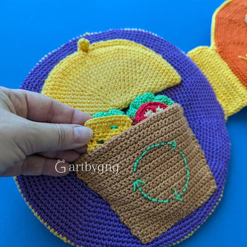 Fun foods quiet book pattern