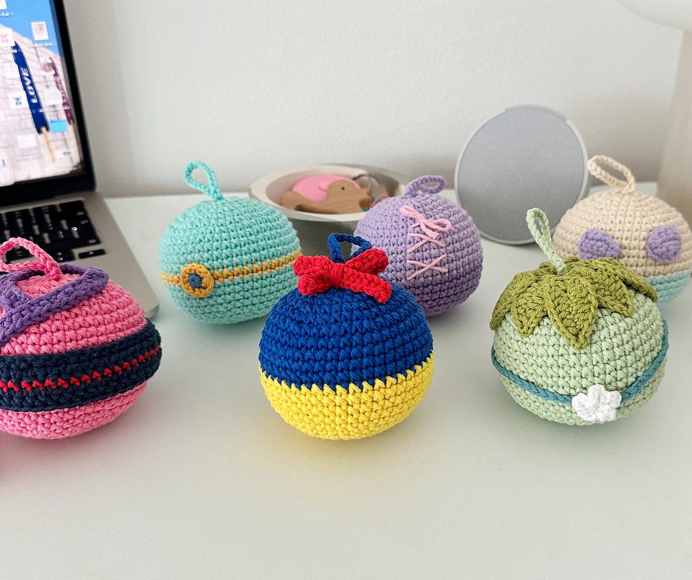 Fairytale Princess Inspired Christmas Ornament Crochet Pattern Bundle PDF