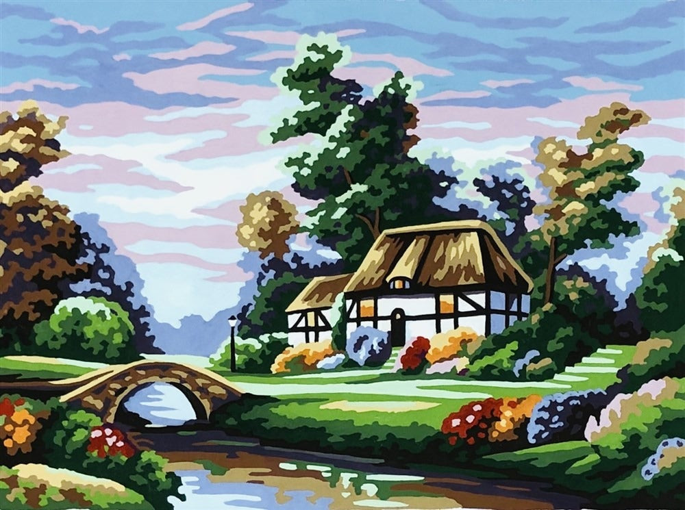 Gobelin-L Thatched Cottage Tapestry Kit - 50cm x 35cm