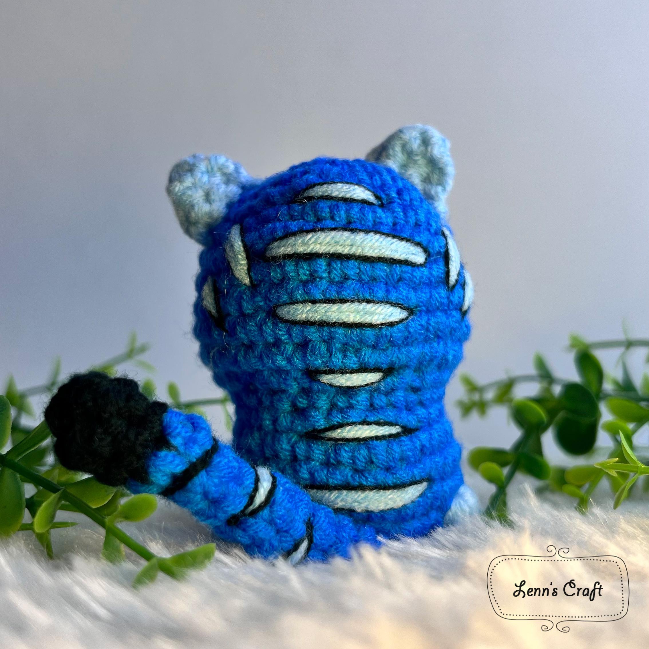 Derpy Blue Tiger Amigurumi Pattern