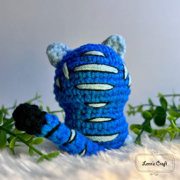 Derpy Blue Tiger Amigurumi Pattern
