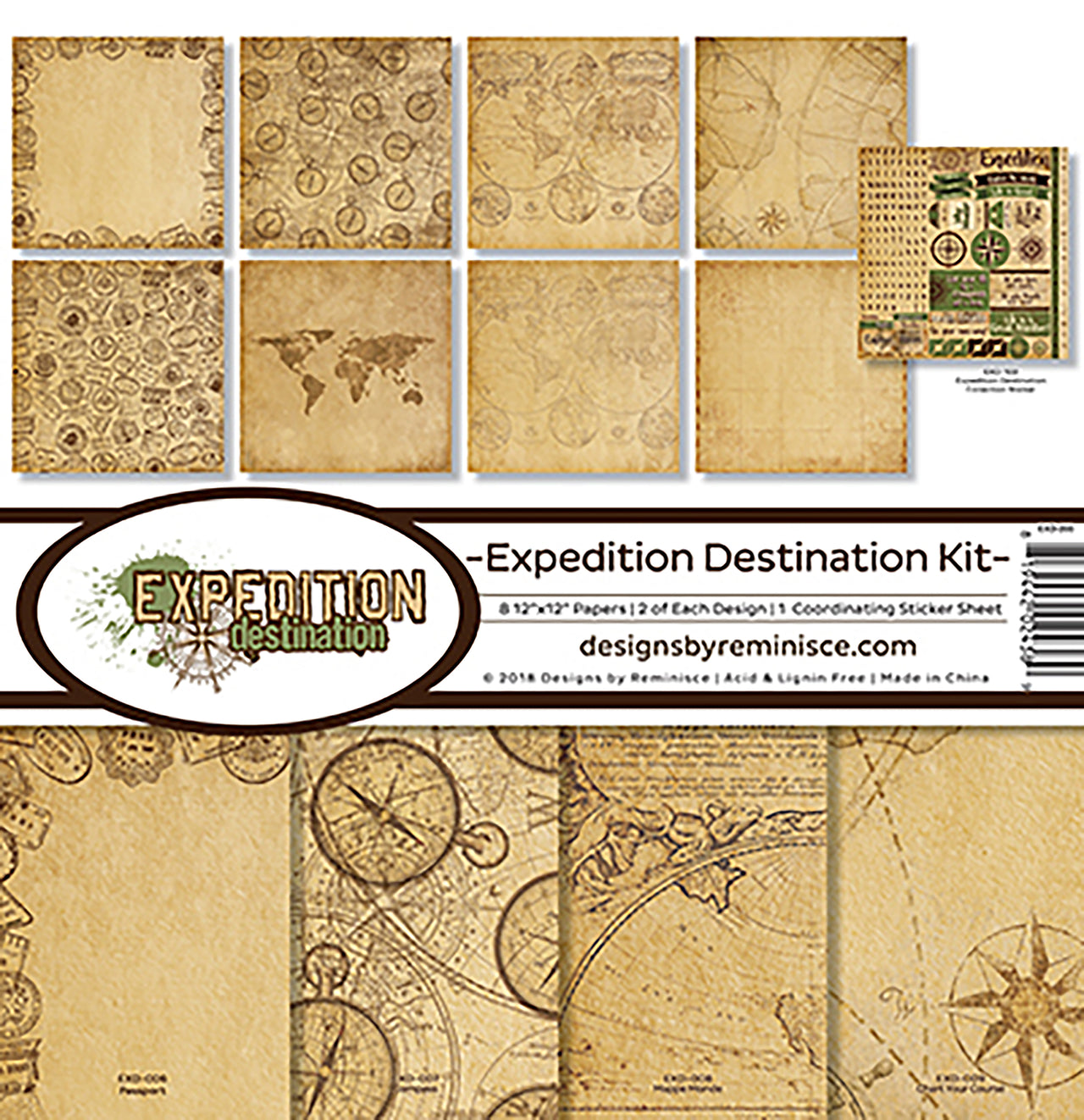 Reminisce Collection Kit 12"X12" - Expedition Destination