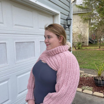 Shrug turtle neck sweater