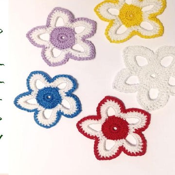 Crochet flower star pattern