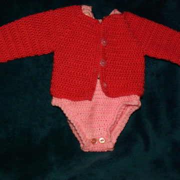 Hippo Rompers and cardigan set