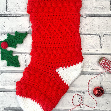Holly and Berries Stocking