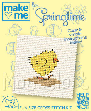 Mouseloft Make Me for Springtime Chick Cross Stitch Kit - 64mm