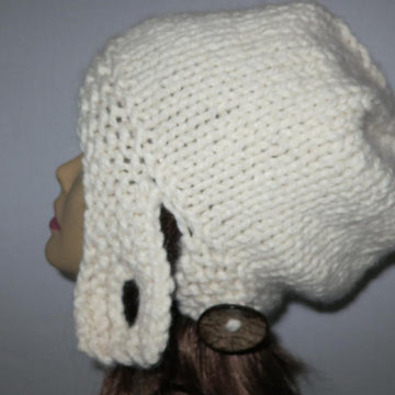 Classy Slouch Hat with Button Band