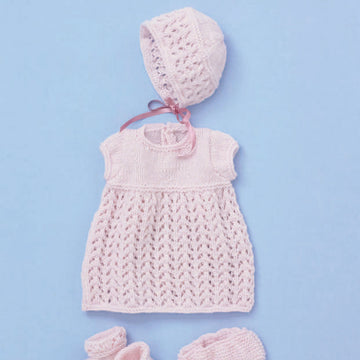 Baby Dolls Dress, Bonnet, Bootees & Pants in Hayfield Bonus DK - 2482 - Downloadable PDF