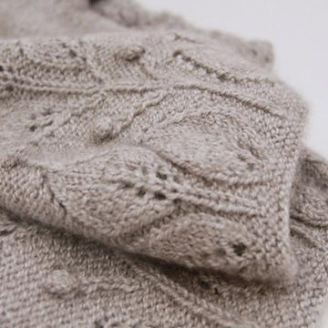 Patricia - leaf pattern shrug
