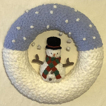 Christmas Decoration Snowman Wreath