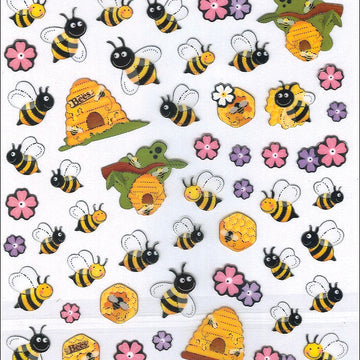Tattoo King Sticker King Stickers - Spring Bees & Hives