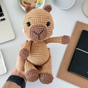 Capybara Amigurumi Crochet Pattern PDF – Capybara Soft Toy, Stuffed Animal Tutorial